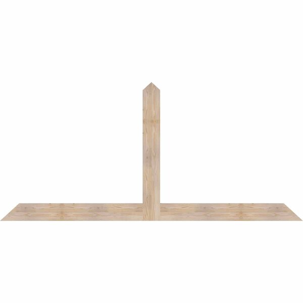 Ekena Millwork Portland Smooth Timber Gable Bracket, Douglas Fir, 96"W x 44"H x 1 1/2"D x 5 1/2"F, 11/12 Pitch GBW096X44X0206POR00SDF - main